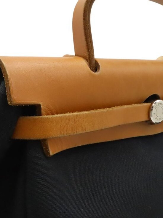 Hermes Herbag PM Backpack 2-Way Handbag Toile Officier main image 5